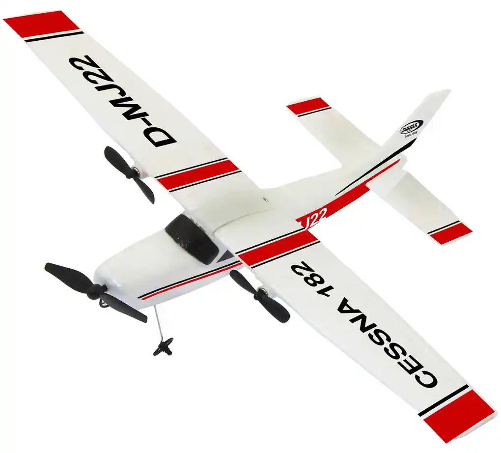 Avião Controle Remoto Cessna 182 Completo + 1 Bateria Extra