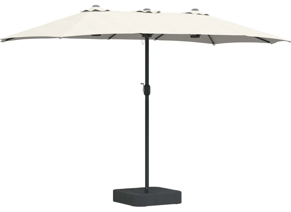 vidaXL Guarda-sol de Jardim Areia e Antracite 385 x 209 x 244 cm