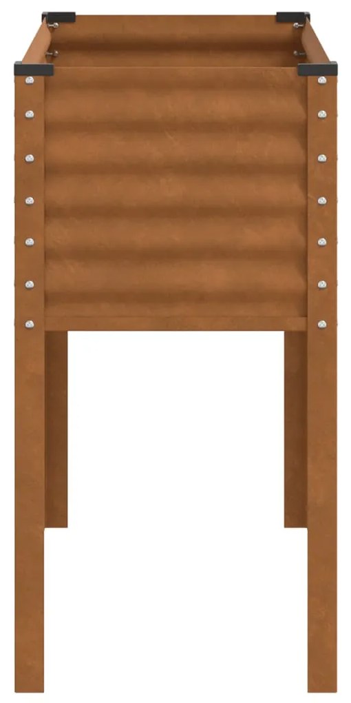 Vaso/floreira 100x41x90 cm aço resistente às intempéries