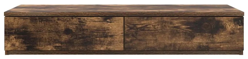 Gavetas de Cama vidaXL Carvalho Fumado 100x36,5x16,5 cm Madeira de Eng