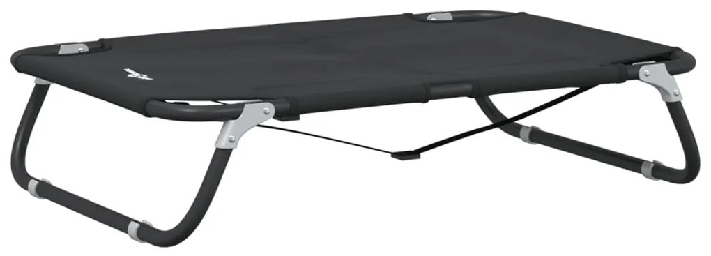 vidaXL Cama para cães dobrável tecido oxford e aço antracite