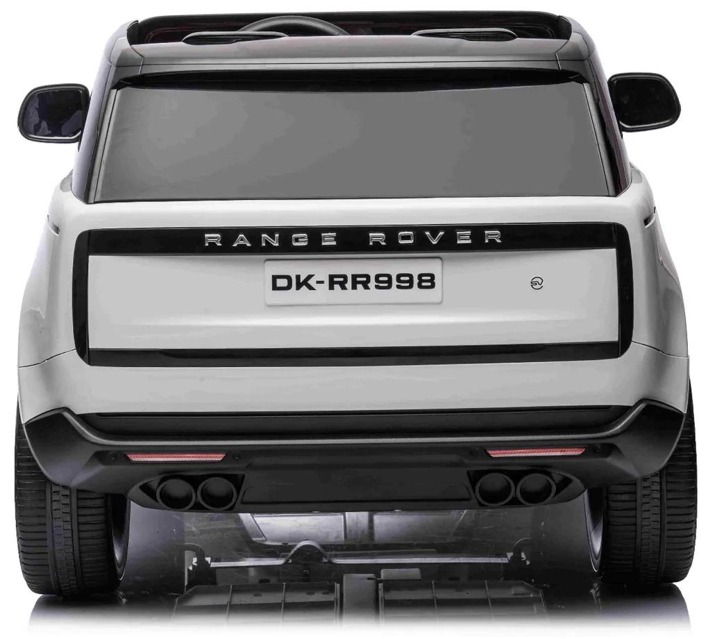 Carro elétrico para Crianças Range Rover, 2 lugares bancos em couro sintético, rádio com entrada USB, tração traseira com suspensão, bateria 12V7AH, r