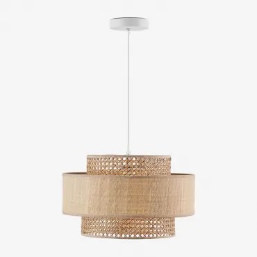 Lâmpada De Teto Pendente Lumira Natural & Ø40 Cm - Sklum