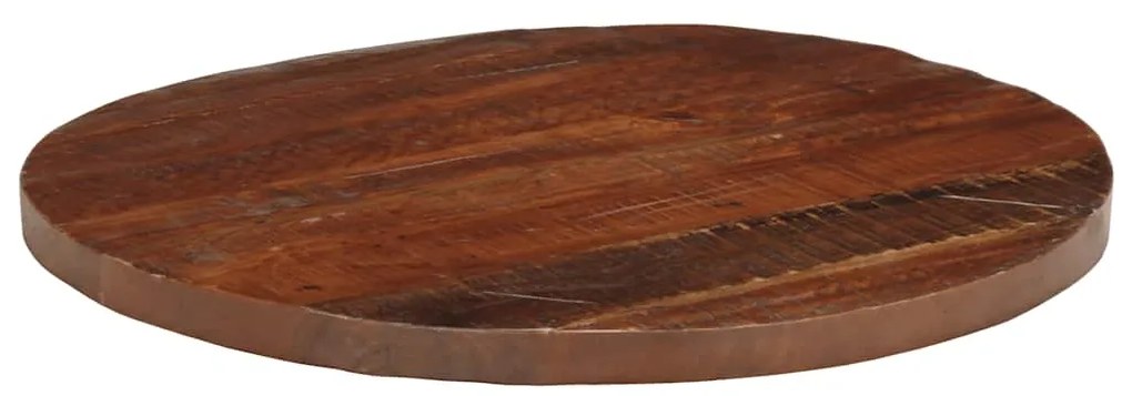 Tampo de mesa redondo Ø70x2,5cm madeira recuperada maciça