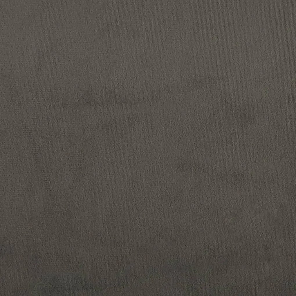 Cadeira c/ apoio de braços 63x76x80 cm veludo cinzento-escuro