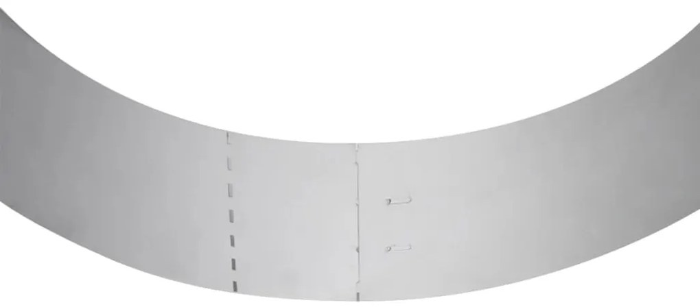 Conjunto 20 painéis vedação relvado 100 x 14 cm aço galvanizado