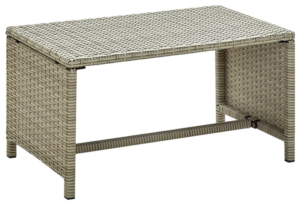 vidaXL Mesa de centro 70x40x38 cm vime PE bege