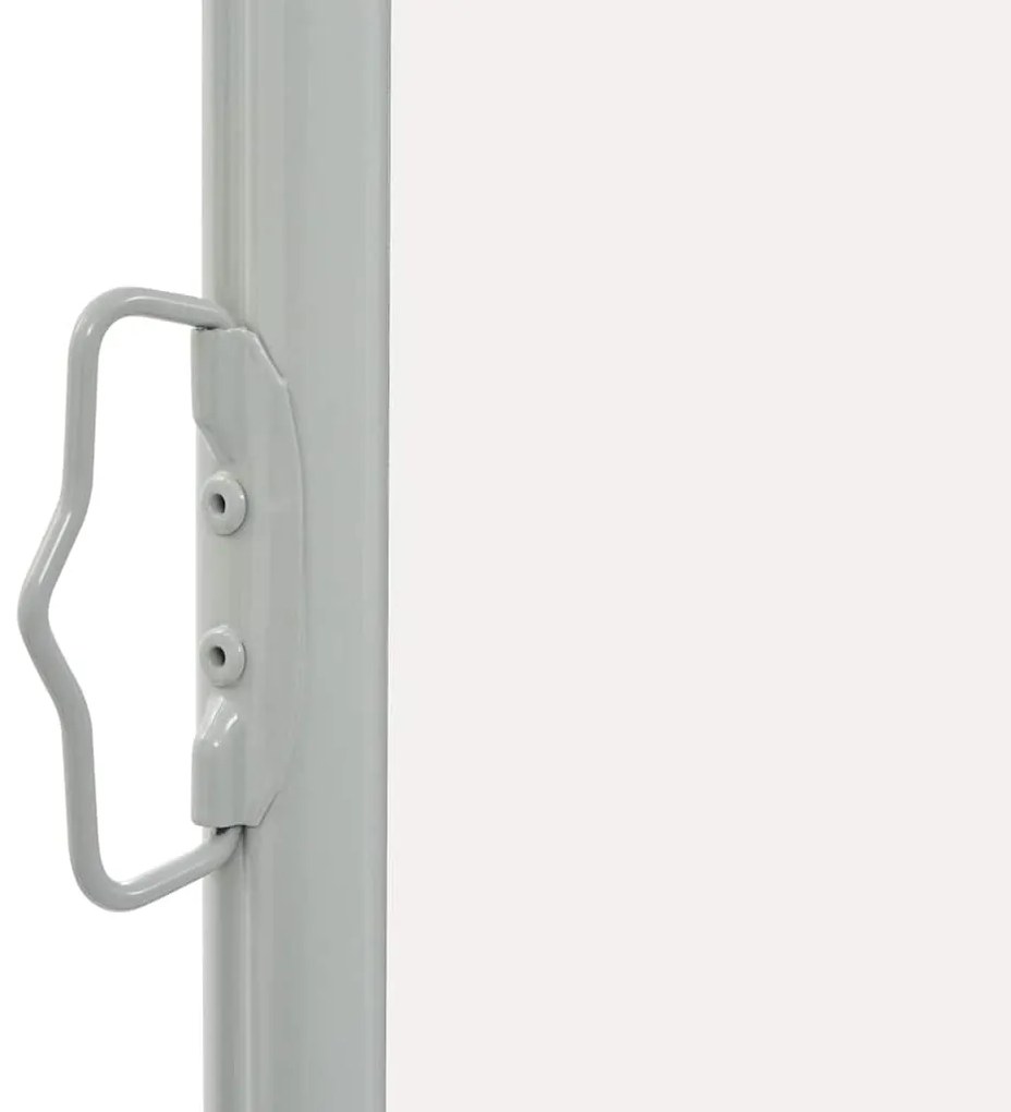 Toldo lateral retrátil para pátio 60x300 cm creme
