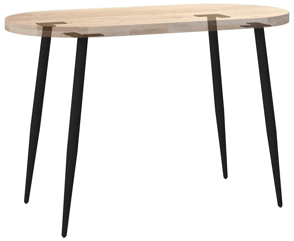 Pés de mesa de console cônicos, 4 peças, preto, 72-73 cm, aço