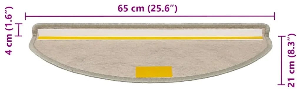 Tapetes escada adesivos aspeto sisal 30 pcs verde-claro