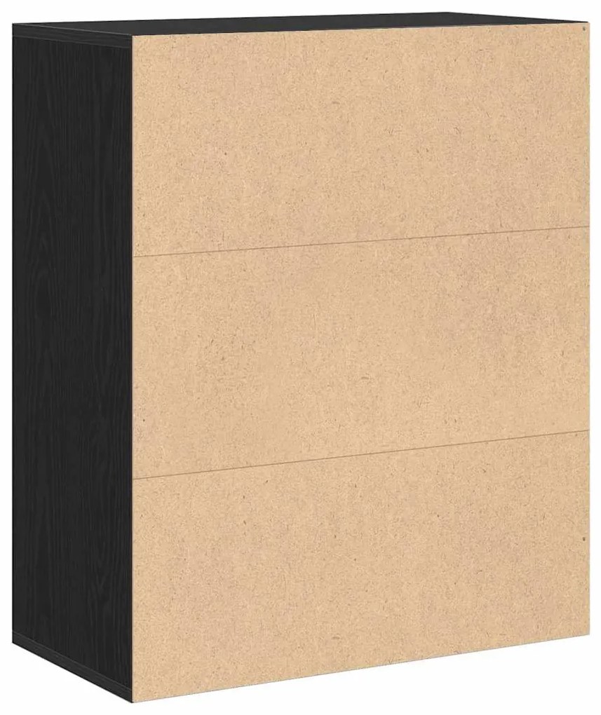 Estante preto 60x30x71,5 cm derivados de madeira