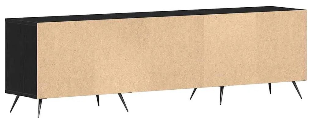 Móvel para TV Preto 150x30x44,5 cm em Madeira Trabalhada