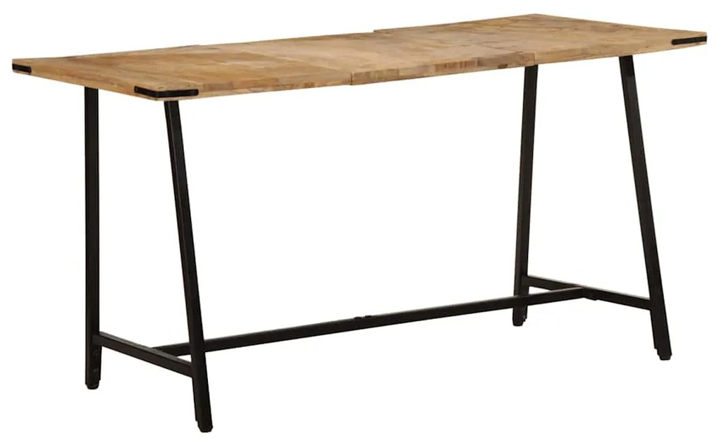Mesa de jantar 140x70x75 cm madeira de mangueira maciça
