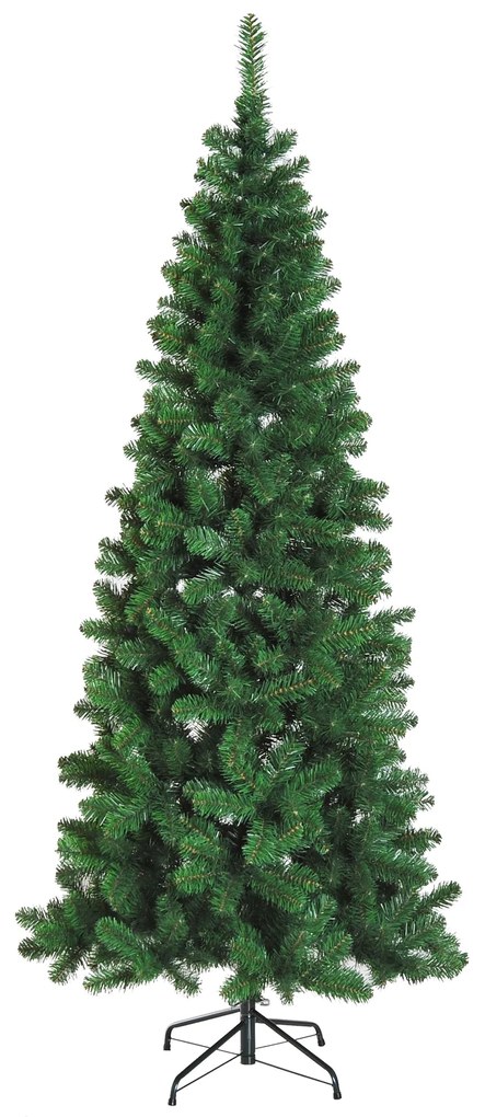 HOMCOM Árvore de Natal Artificial 210cm Ignífugo com 631 Ramos de PVC