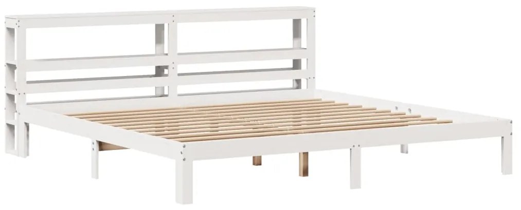 Estrutura de cama c/ cabeceira sem colchão 180x200 cm branco