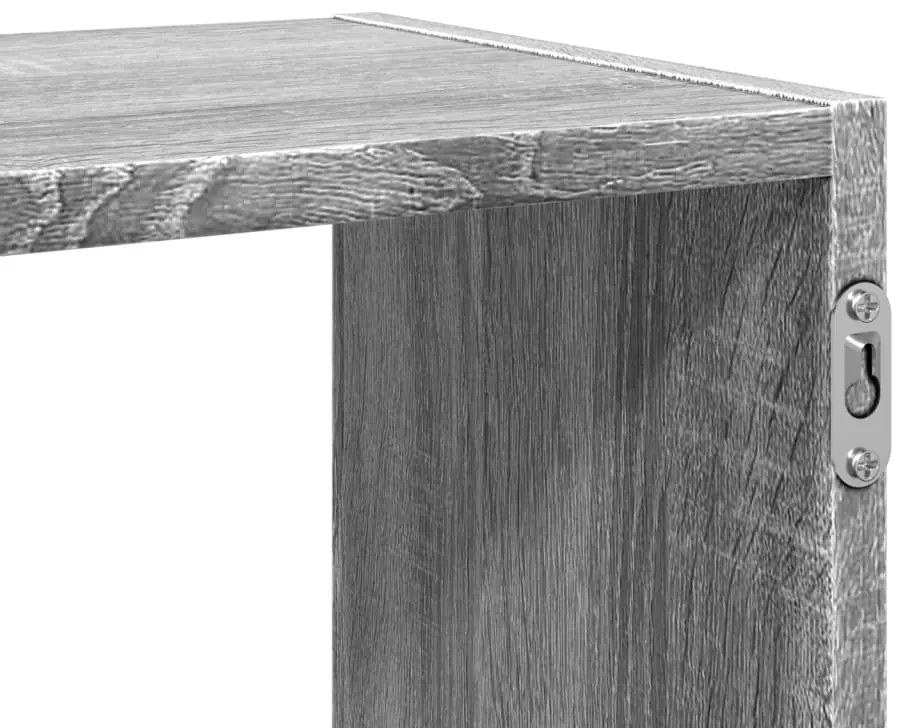 Prateleira parede 100x25x50 cm deriv. de madeira cinza sonoma