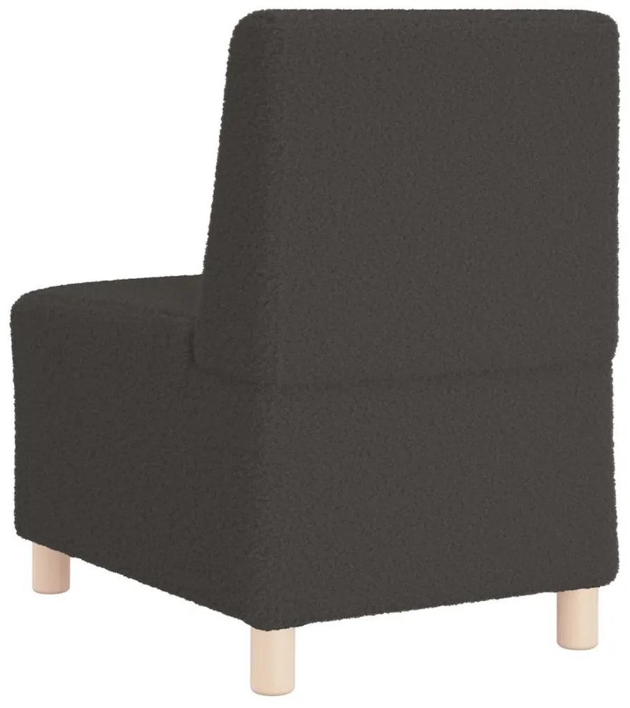 Sofá Chiar 3 pcs Cinzento escuro 55 x 74 x 82 cm