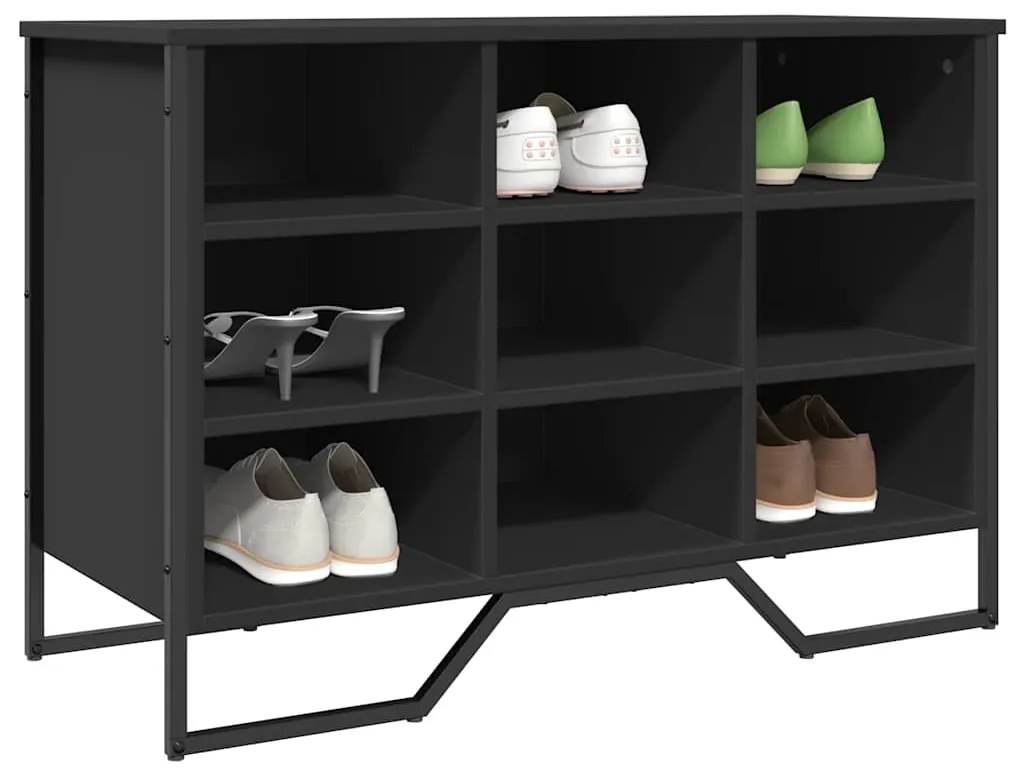 Sapateira 90x38x61,5 cm derivados de madeira preto