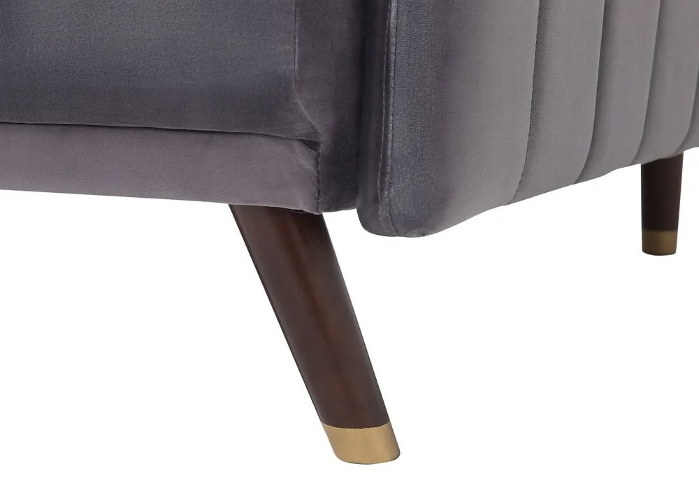 Sofá-cama de 3 lugares em tecido cinzento SENJA Beliani