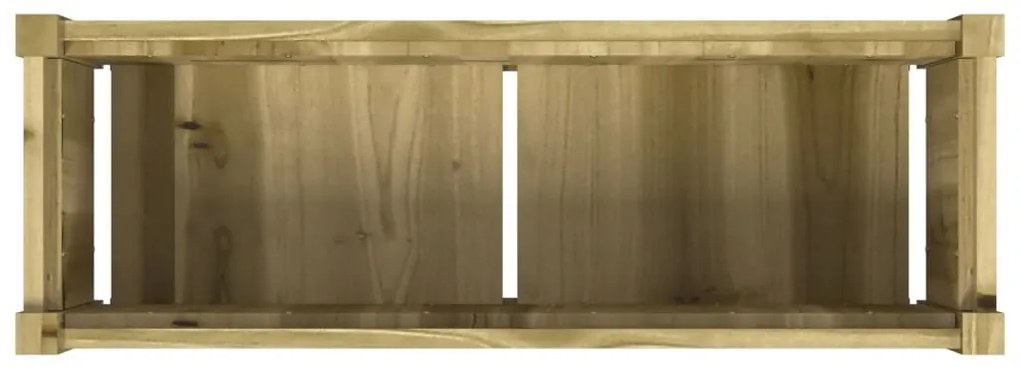 Vasos/floreiras de jardim 2 pcs madeira de pinho impregnada