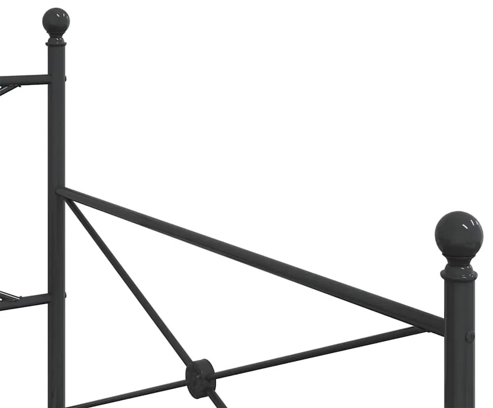 Cama de Dia sem Colchão 100x190 cm aço preto