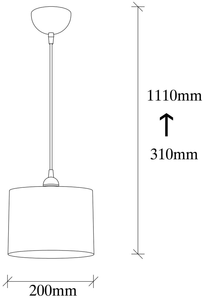 Chandelier Berceste – Preto – 20 x 20 cm