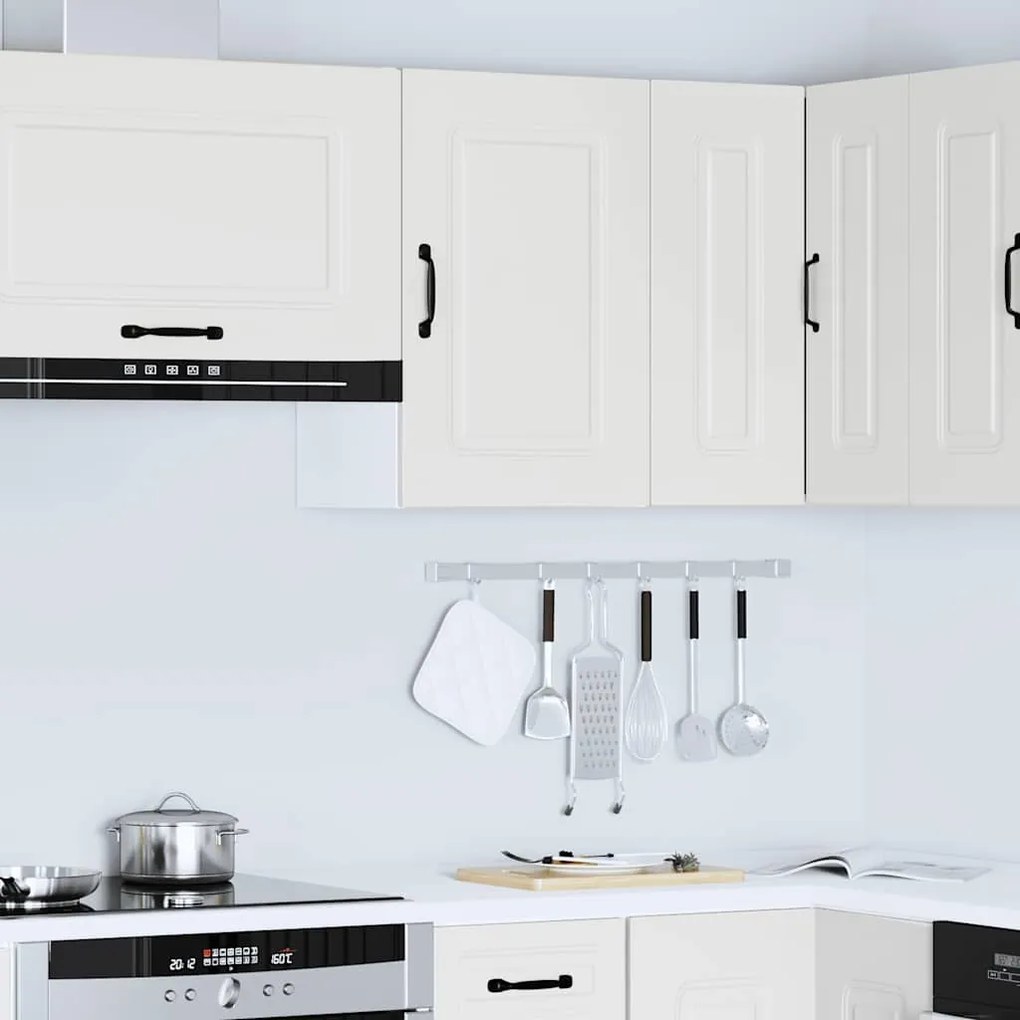 vidaXL Armário de parede de cozinha Kalmar madeira artificial branca