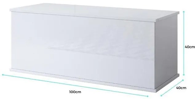 Baú / Arca de Armazenamento NORTE - 100x40x40 cm - Carvalho - Design N