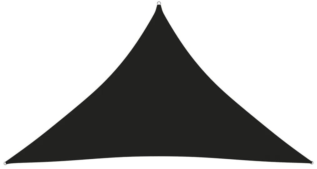 Para-sol estilo vela tecido oxford triangular 4x4x5,8 m preto