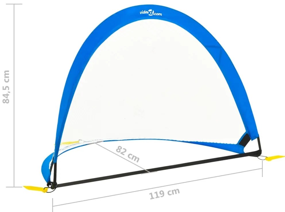 Baliza de futebol infantil 2 pcs 119x82x84,5cm