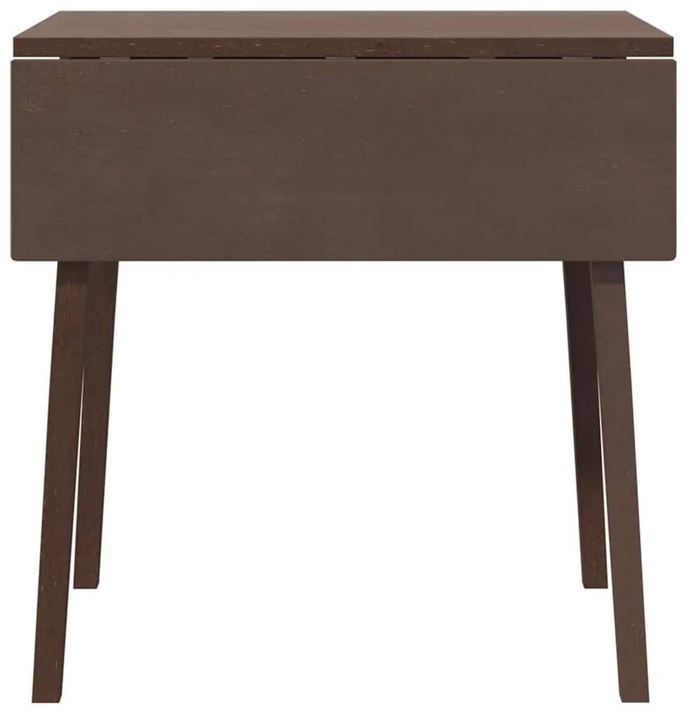Mesa de jantar madeira seringueira maciça castanho