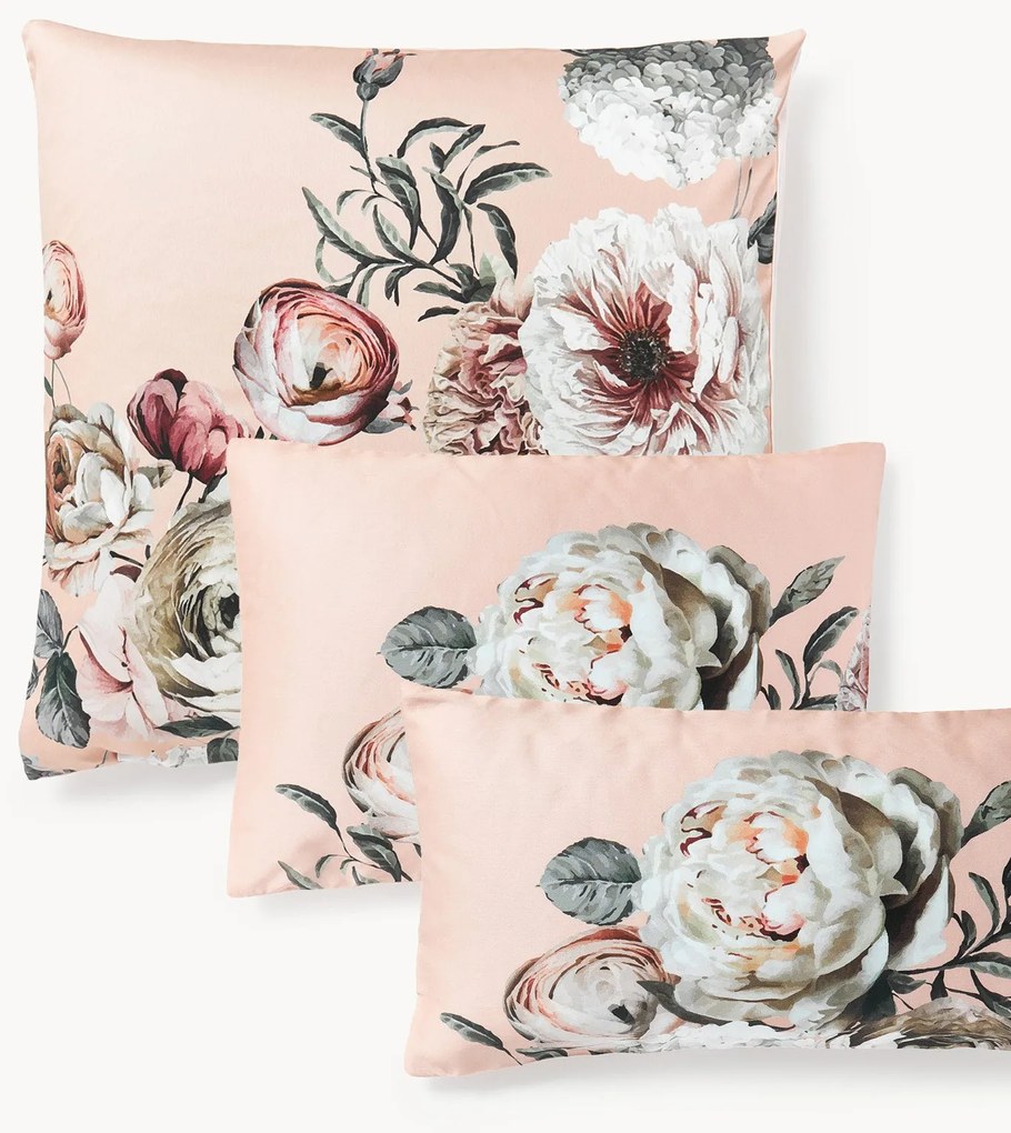 Fronha de almofada em cetim de algodão Blossom