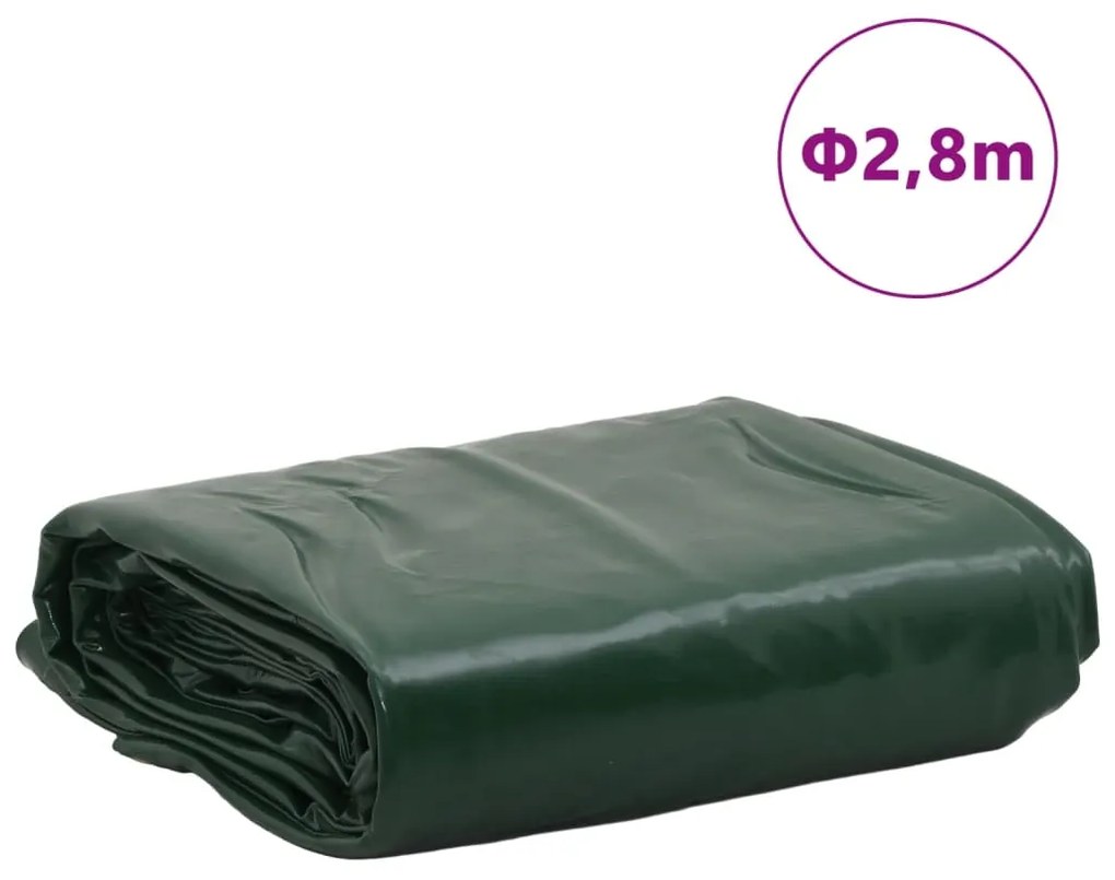 Lona Ø 2,8 m 650 g/m² verde