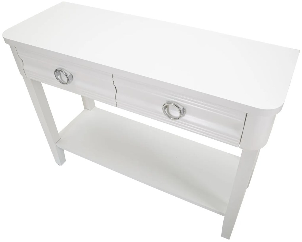 MESA CONSOLA SHINE 110X40X82 CM BRANCO