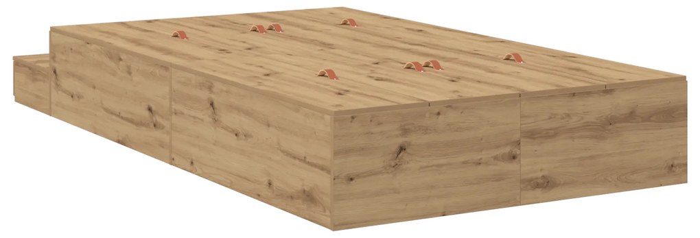 Cama de Armazenamento Artisan Carvalho 120x190 cm