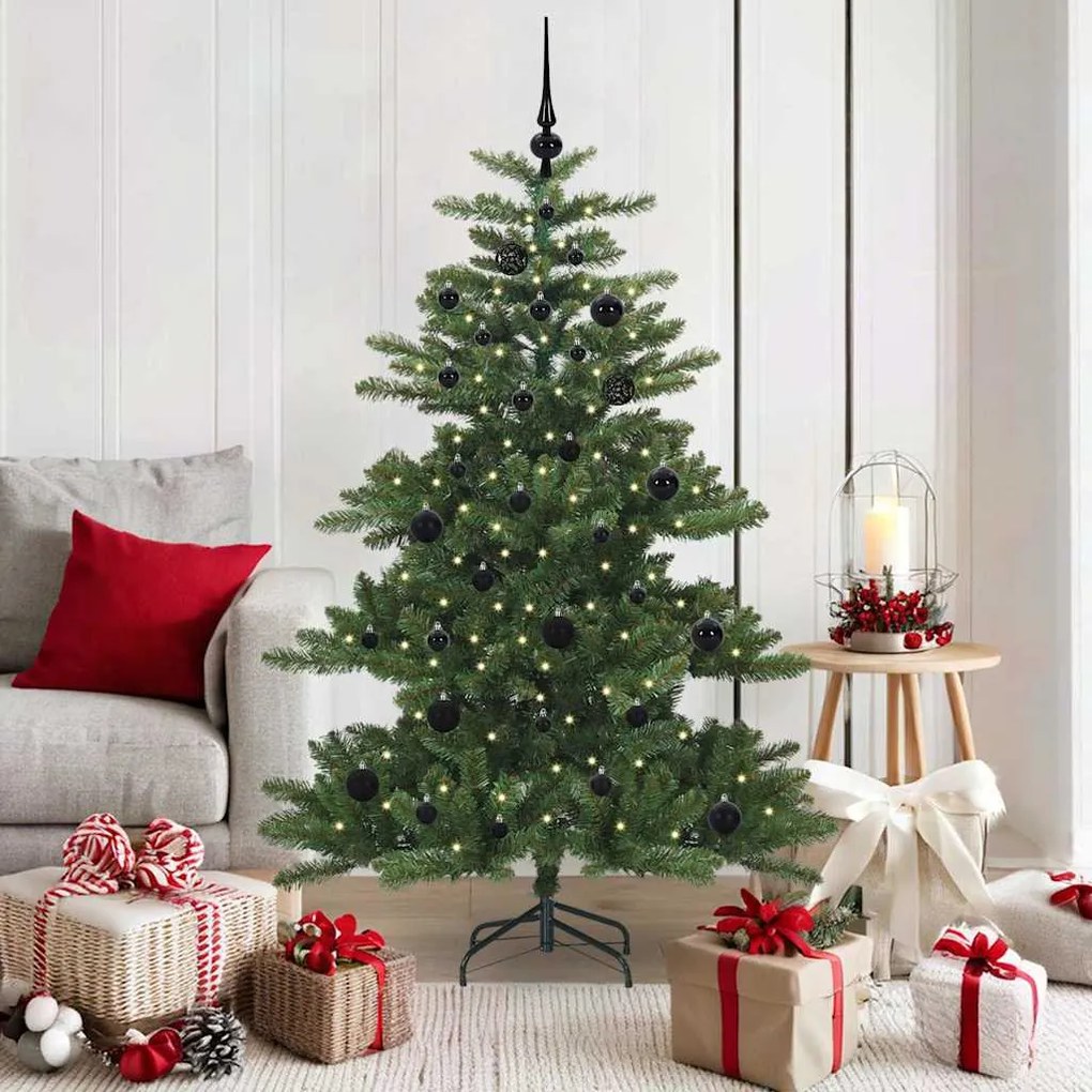 vidaXL Árvore de Natal Articulada Artificial Verde 150 cm PVC