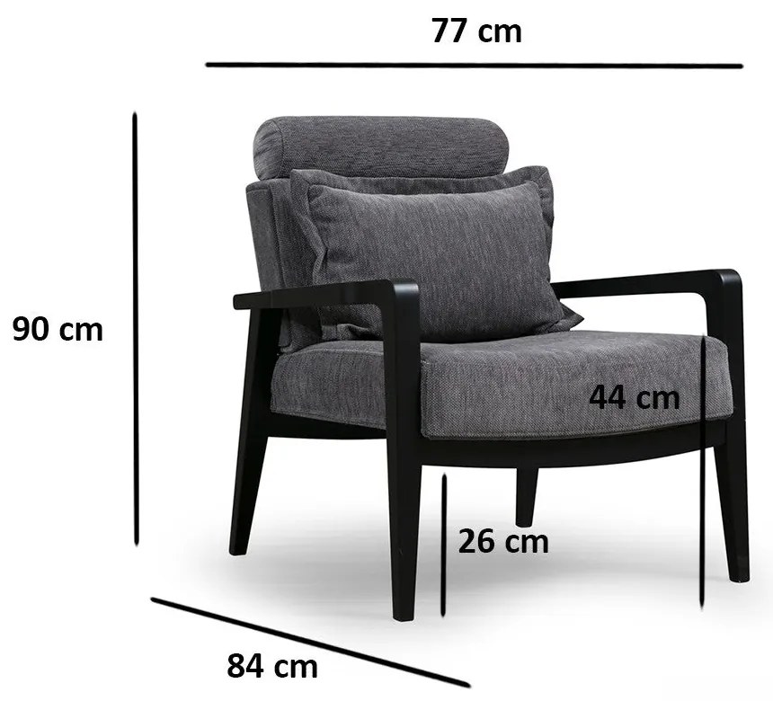 Mesa de Centro Istanbul – Nogueira e Antracite – 105x32,6x60 cm