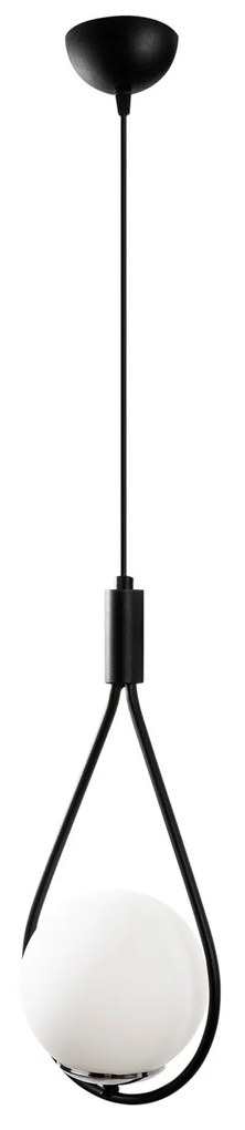 Candeeiro Suspenso Mudoni – Preto – 20 x 15 cm