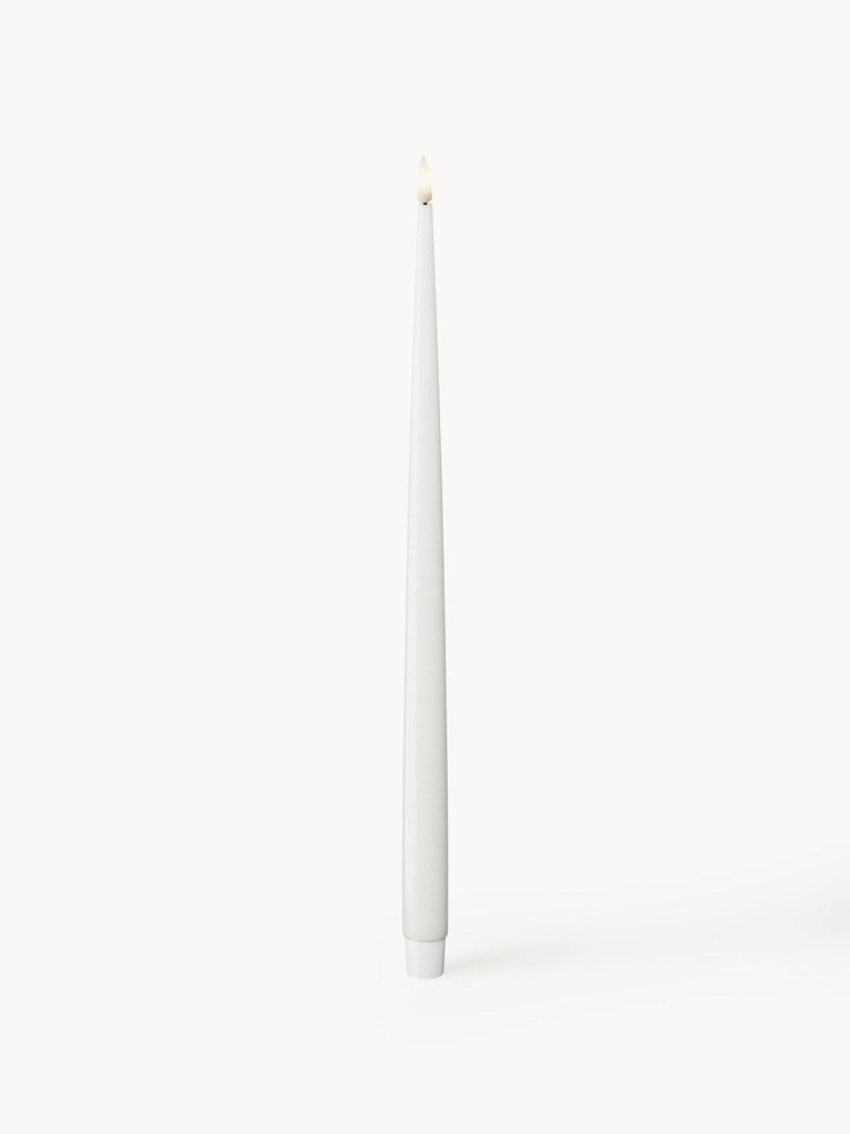 Velas LED artesanais Real Flame, Alt 38 cm, conjunto de 2