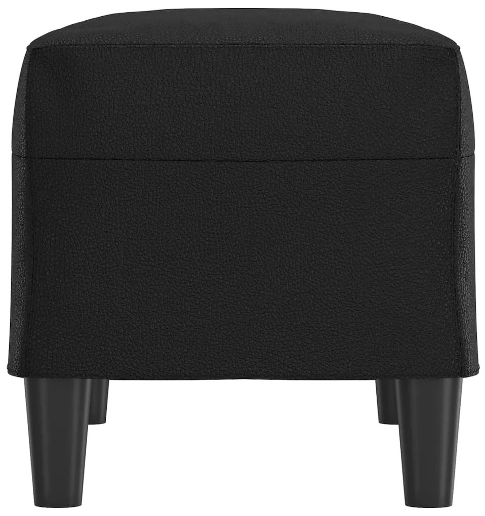 Banco 70x35x41 cm couro artificial preto