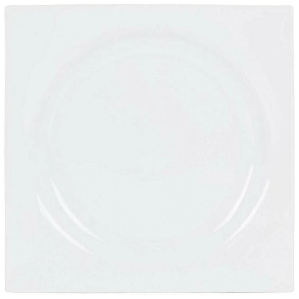 Plat bord Zen Porcelana Branco (27 x 27 x 3 cm)