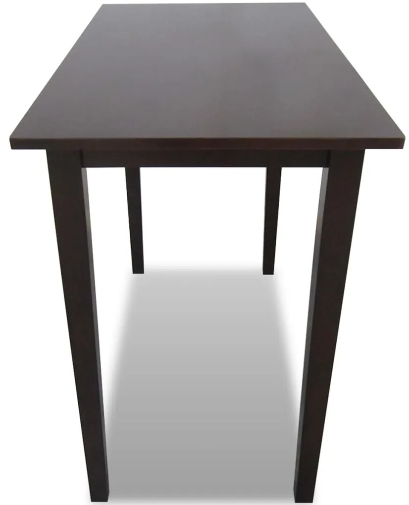 Mesa de bar em madeira castanha