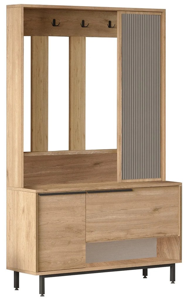 Hall Stand ON11 – Walnut – 102,2x178,2x35,5 cm