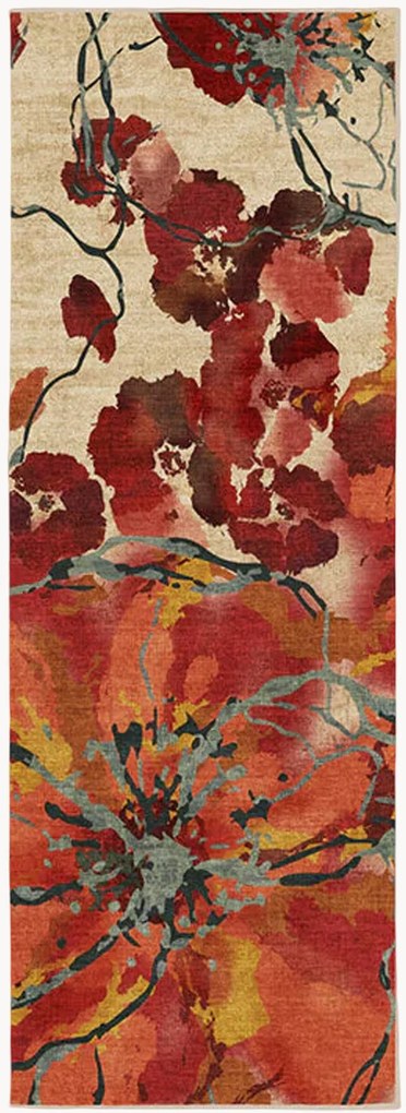 Passadeira lavável de pelo curto Aquarell