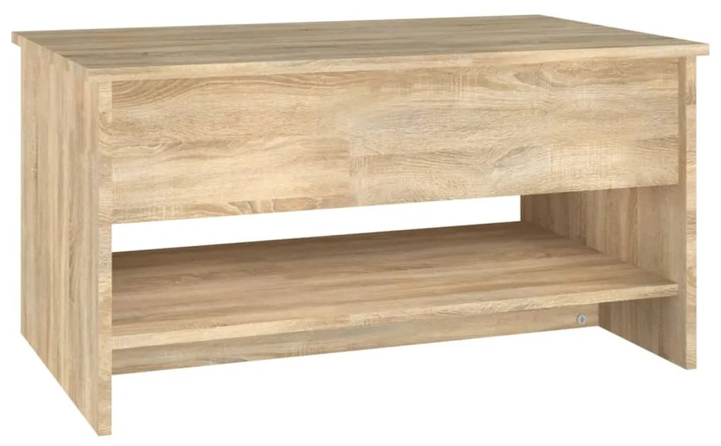 Mesa de centro 80x50x40 cm derivados madeira carvalho sonoma