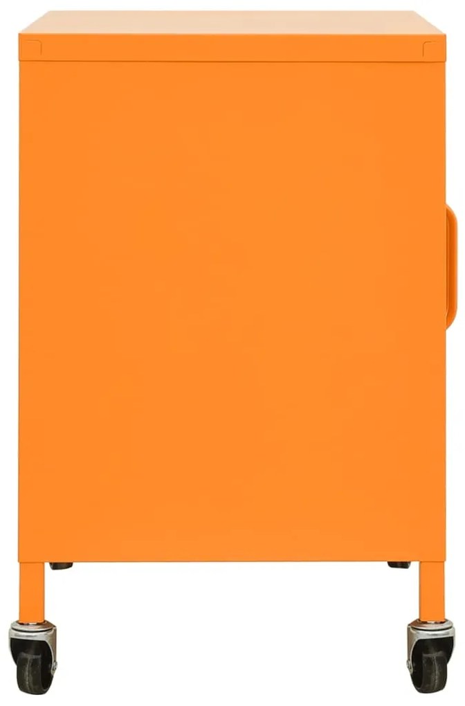 Armário de arrumação aço 60x35x56 cm laranja