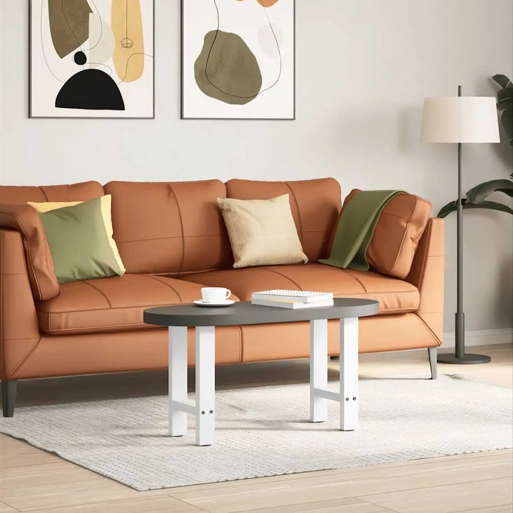 Pés para mesa de centro , brancos, 2 peças, 28x(42-43) cm, aço