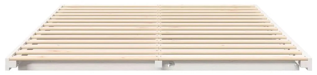 Estrutura de cama de chão Branco 140 x 220 cm