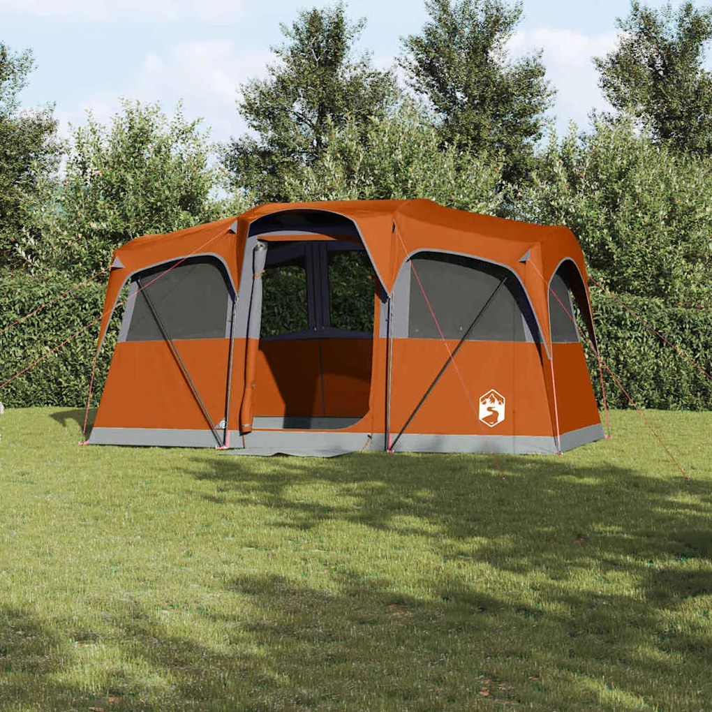 vidaXL Barraca Familiar Laranja e Laranja 435 x 255 x 216 cm