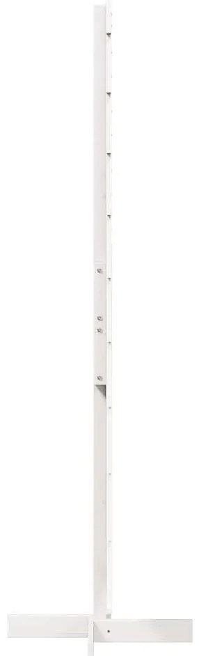 Árvore Natal decorativa 180 cm madeira de pinho maciça branco